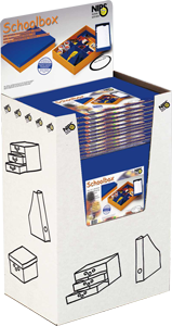 SCHOOLBOX mit variabler Innenaufteilung + Deckel