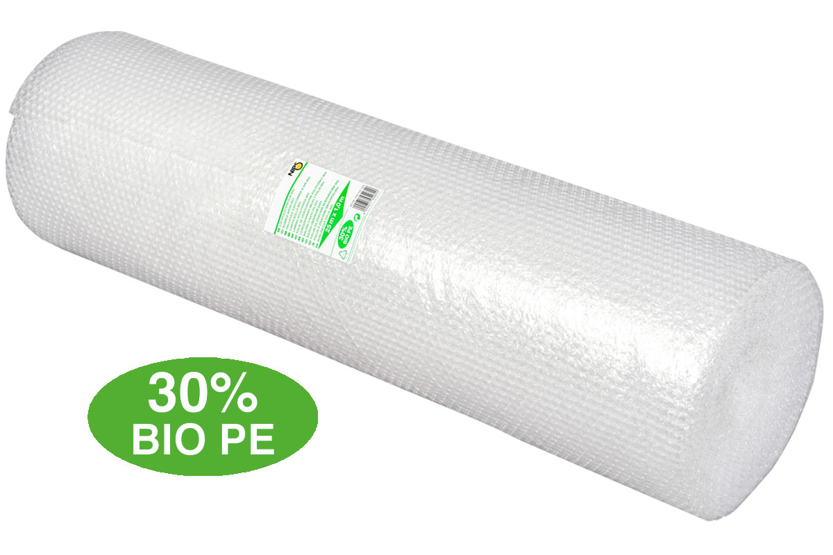 NIPS LUFTPOLSTERFOLIE BIO 1x25 m hergestellt aus 30% Bio-Polyethylen NIPS LUFTPOLSTERFOLIE BIO 1x25 m hergestellt aus 30% Bio-Polyethylen