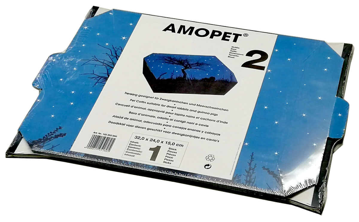 AMOPET-Tiersarg-Gr2-verpackt NIPS AMOPET Tiersarg Größe 2, flachliegend verpackt