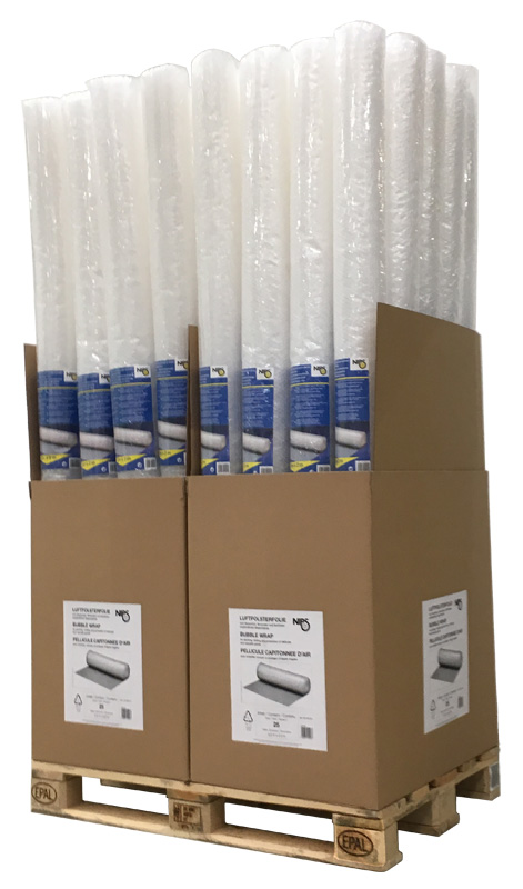 LUFTPOLSTERFOLIE-2x5m-Paletteneinheit NIPS LUFTPOLSTERFOLIE 2 x 5 m Paletteneinheit